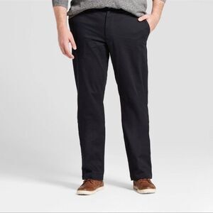 Goodfellow & Co Big & Tall Straight Fit Chino Pants Black 60x32 NWT IN PACKAGE